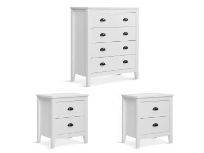 Congo Bedroom Storage Package with Tallboy 4 Drawers