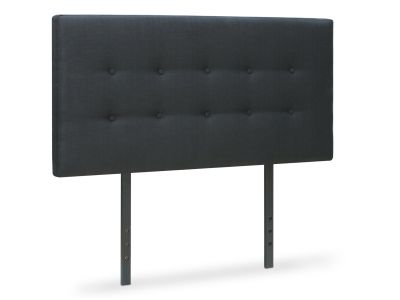 Susan Double Fabric Upholstered Headboard - Charcoal