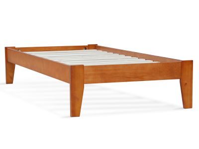 Meri Single Wooden Bed Frame - Oak