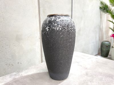 Elara Ceramic Vase Grey and Green - Medium