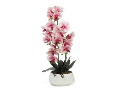 Artificial Orchid with Pot Pink 65cm