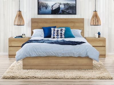 Harris King Bedroom Furniture Package 3pcs - Oak
