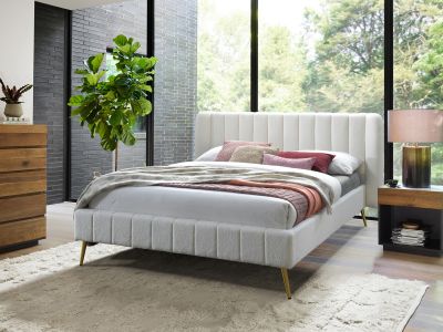Acland Queen Bed Frame - Cream
