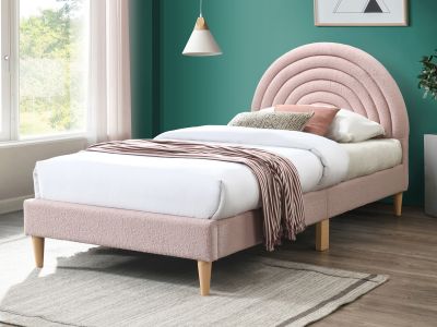 Lydia Single Bed Frame - Pink